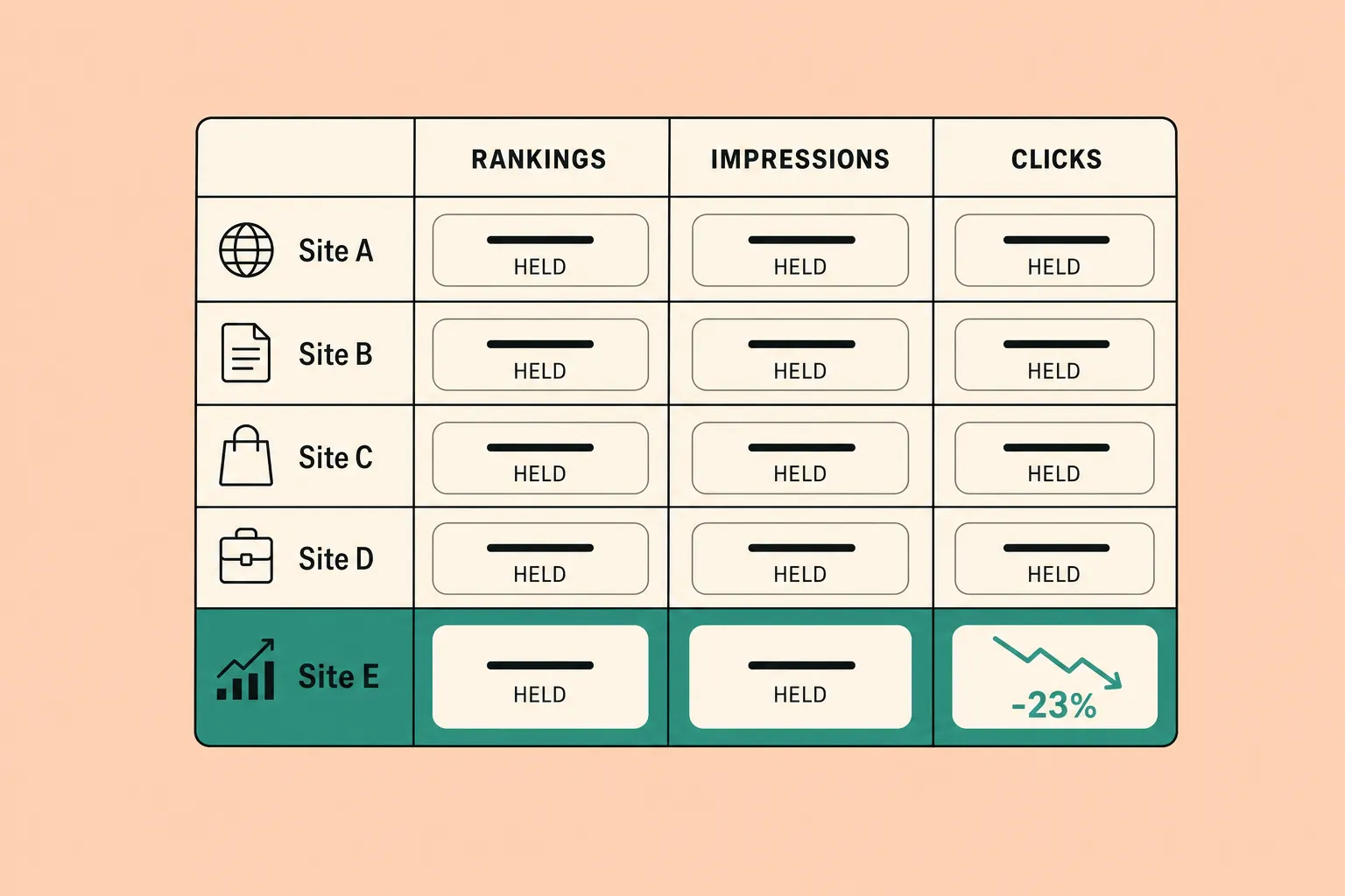 Your Rankings Held. A Quarter of the Clicks Didn't: The Number Your SEO Reporting Can't See